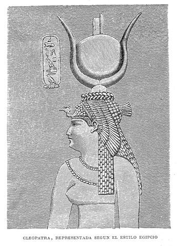 Ancient Egyptian Depiction Of Cleopatra Coloring Page